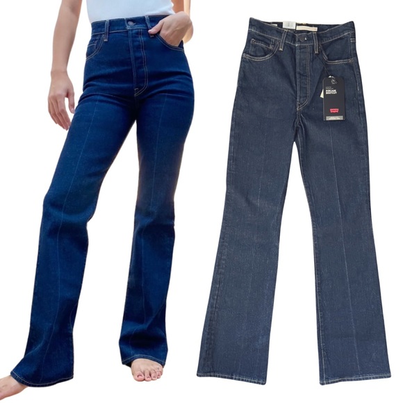 Levi’s Premium Ribcage Bootcut Women’s Jeans in High Key - Picture 6 of 16